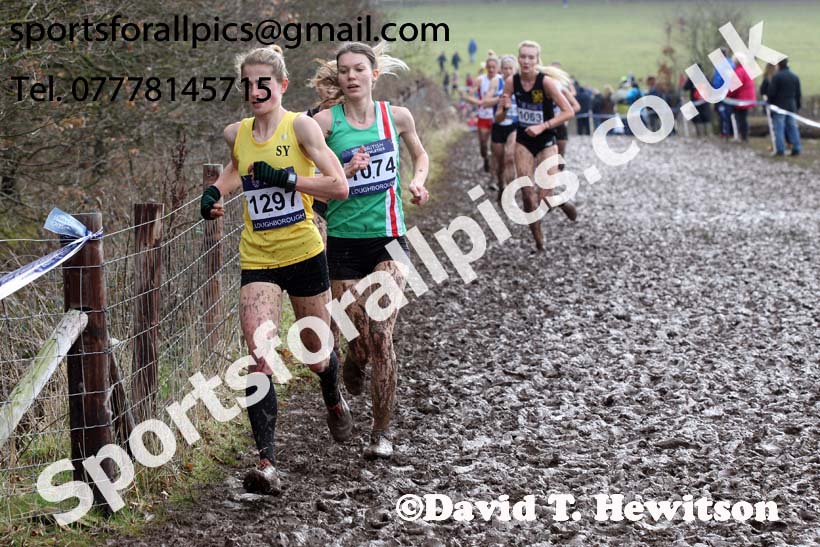 Senior womens 2018 British Inter Counties Cross Country Champs., Prestwold Hall, Loughborough. Photo: David T. Hewitson/Sports for All Pics